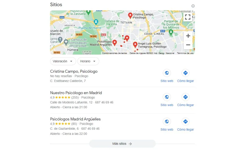 ¿Qué es el SEO local? 7 perfil empresa psicologo seo local | Neurita