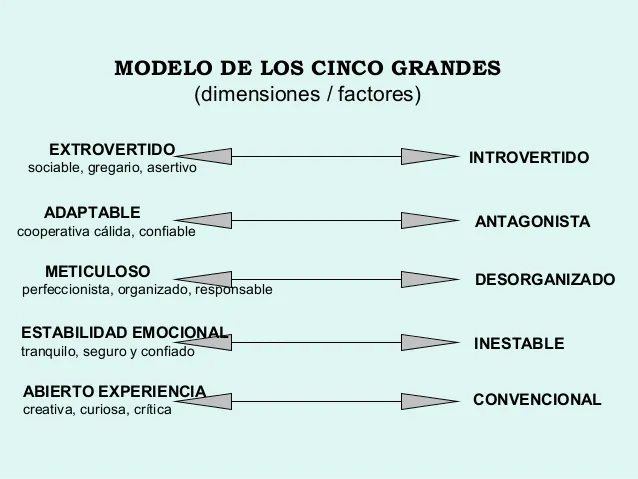 5 Rasgos Básicos de Personalidad 7 rasgos basicos de personalidad los cinco grandes neurita psicologia